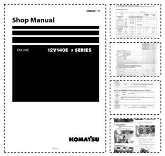 Komatsu 12V140E-3 Series Diesel Engine Workshop Manual