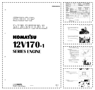Komatsu 12V170-1 Series Diesel Engine Workshop Manual SEBE61800105