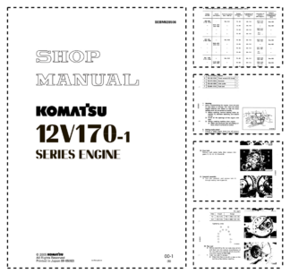 Komatsu 12V170-1 Series Diesel Engine Workshop Manual SEBM028506
