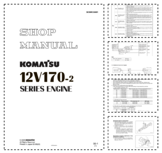 Komatsu 12V170-2 Series Diesel Engine Workshop Manual