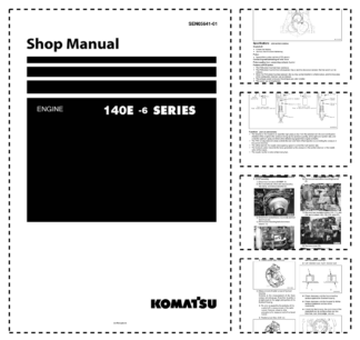 Komatsu 140E-6 Series Diesel Engine Workshop Manual
