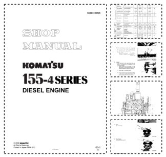 Komatsu 155-4 Series Diesel Engine Workshop Manual SEBE612A05