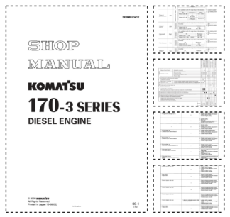 Komatsu 170-3 Series Diesel Engine Workshop Manual SEBM023412