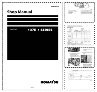 Komatsu 170E-1 Series Diesel Engine Workshop Manual SEN00161-19