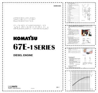 Komatsu 67E-1 Series Diesel Engine Workshop Manual