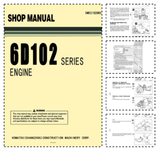Komatsu 6D102 Series Diesel Engine Workshop Manual