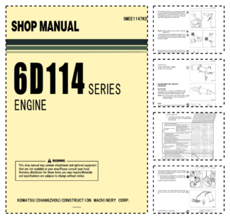 Komatsu 6D114 Series Diesel Engine Workshop Manual SMEE1147K0