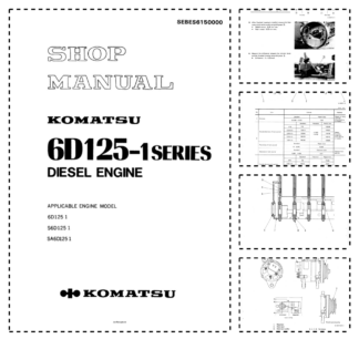 Komatsu 6D125-1 Series Diesel Engine Workshop Manual