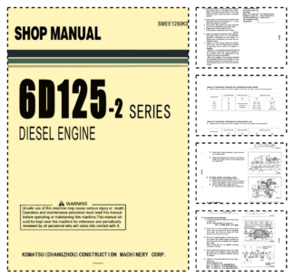 Komatsu 6D125-2 Series Diesel Engine Workshop Manual SMEE1250K0