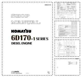 Komatsu 6D170-1 Series Diesel Engine Workshop Manual