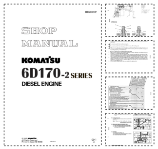 Komatsu 6D170-2 Series Diesel Engine Workshop Manual
