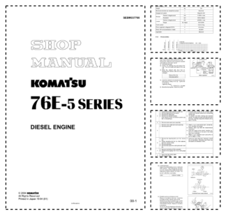 Komatsu 76E-5 Series Diesel Engine Workshop Manual