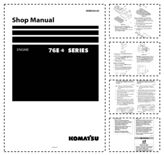 Komatsu 76E-6 Series Diesel Engine Workshop Manual