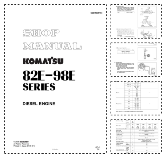 Komatsu 82E-98E Series Diesel Engine Workshop Manual