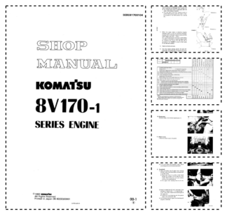 Komatsu 8V170-1 Series Diesel Engine Workshop Manual