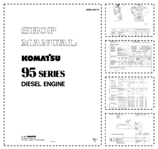 Komatsu 95 Series Diesel Engine Workshop Manual SEBE61460114