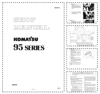 Komatsu 95 Series Diesel Engine Workshop Manual SEN0440