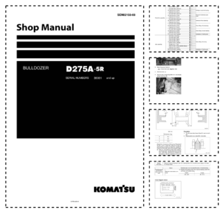 Komatsu D275A-5R Bulldozer Workshop Manual SN 35001 and UP