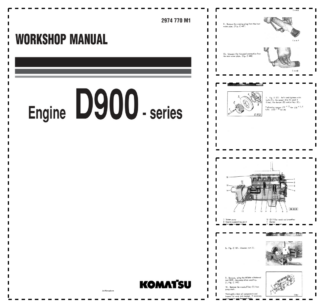Komatsu D900 Series Diesel Engine Workshop Manual SN  and UP