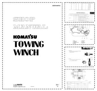 Komatsu DWT031 DWT045 053 083 125 DWC040 050 060 080 Towing Winch Workshop Manual