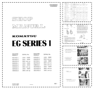 Komatsu EG Series I Engine Workshop Manual SEBM0690SM00