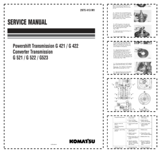 Komatsu G421 G422 Powershift Transsmision Workshop Manual