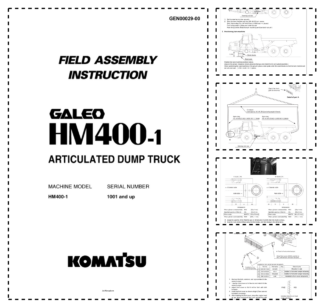 Komatsu HM400-1 Galeo Dump Truck Workshop Manual SN 1001 and UP