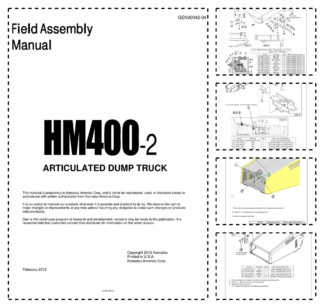 Komatsu HM400-2 Dump Truck Field Assembly Manual