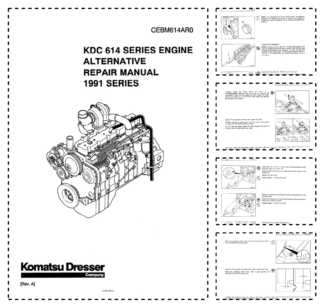 Komatsu KDC 614 Series Diesel Repair Manual 1991 Series CEBM614AR0