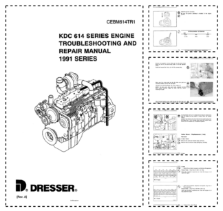 Komatsu KDC 614 Series Diesel Repair Manual 1991 Series CEBM614TR1