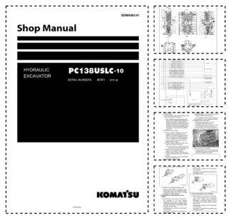 Komatsu PC138USLC-10 Excavator Workshop Manual SN 40001 and UP