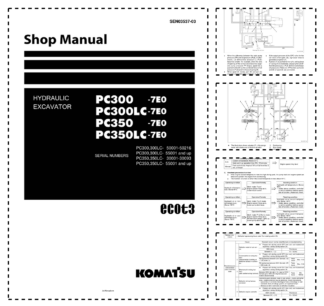 Komatsu PC300-7E0 PC300LC-7E0 PC350-7E0 PC350LC-7E0 Excavator Workshop Manual