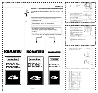 Komatsu PC300LC-8 PC300HD-8 Excavator Workshop Manual SN A90001 A87001 and UP GSBM018701