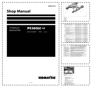 Komatsu PC360LC-10 Excavator Workshop Manual SN 70001 and UP