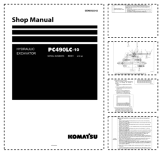 Komatsu PC490LC-10 Excavator Workshop Manual SN 80001 and UP
