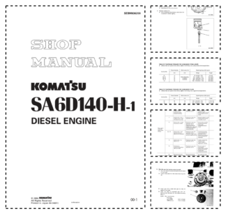 Komatsu SA6D140-H-1 Diesel Engine Workshop Manual