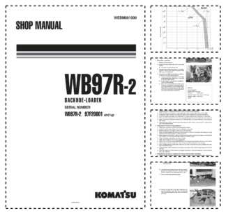 Komatsu WB97R-2 Backhoe Loader Workshop Manual SN 97F20001 and UP