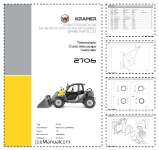 Kramer 2706 Telehandler Parts Catalog SN from WNK41812XXXXX0001 v1.0