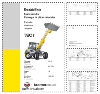 Kramer 780T Wheel Loader Parts Catalog SN from 344100001 v1.6
