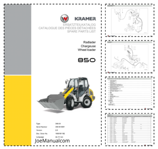 Kramer 850 Wheel Loader Parts Catalog SN from 346040001 v2.5