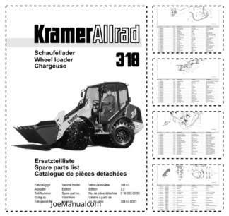 Kramer Allrad 318 Wheel Loader Parts Catalog SN from 308630001 v2.0