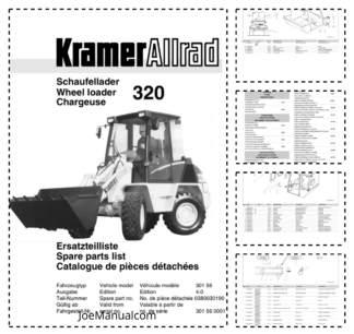 Kramer Allrad 320 Wheel Loader Parts Catalog SN from 301560001 v4.0