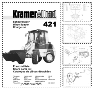 Kramer Allrad 421 Wheel Loader Parts Catalog SN from 421000001 v1.0