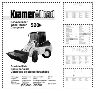 Kramer Allrad 520 Serie 2 Wheel Loader Parts Catalog SN from 303580001 v2.1