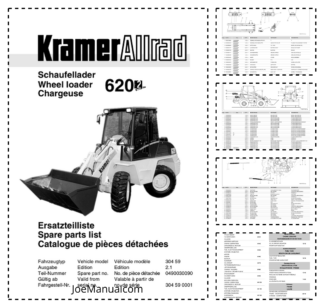 Kramer Allrad 620 Serie 2 Wheel Loader Parts Catalog SN from 304590001 v2.1