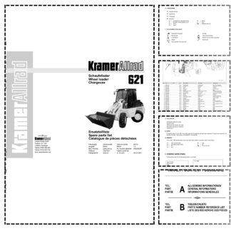 Kramer Allrad 621 Wheel Loader Parts Catalog
