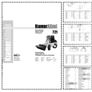 Kramer Allrad 721 Wheel Loader Parts Catalog