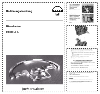 MAN D 0836 LE5 Diesel Engine Operators Manual DE
