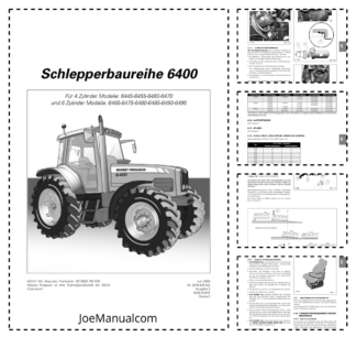 Massey Ferguson 6400 6 Cylinder Tractor Workshop Manual