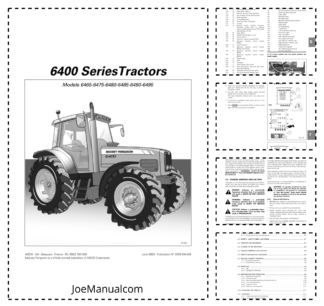 Massey Ferguson 6400 Series Tractor Operators Manual